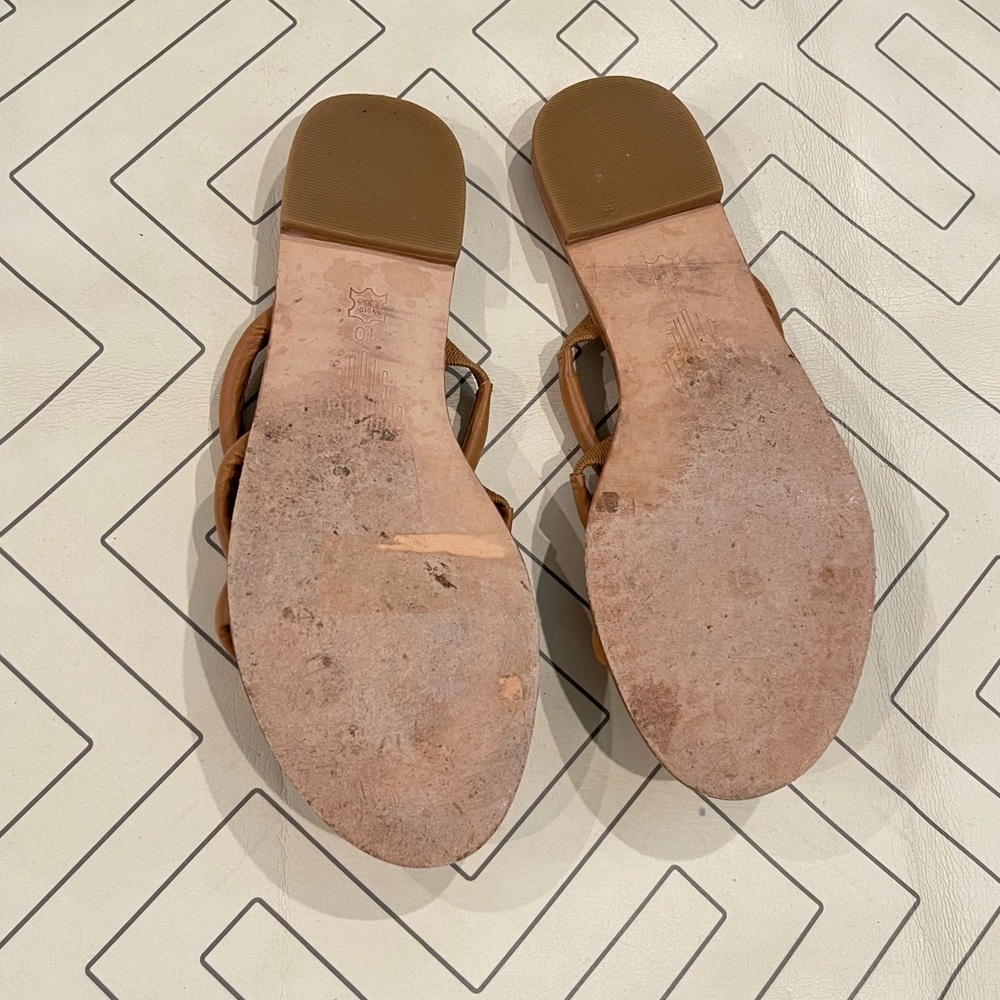 Charlotte Stone Leather Sandals - Picture 9 of 13
